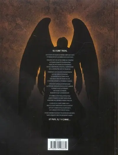 Verso de l'album Trois... et l'ange Tome 2 Jusqu'au dernier