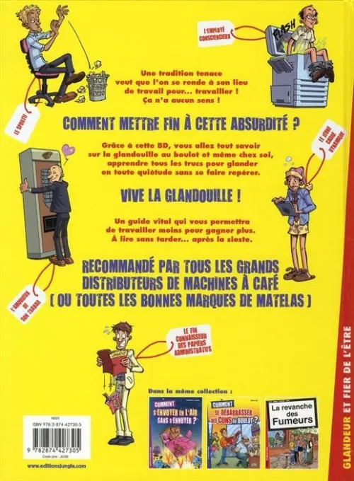 Verso de l'album Vive la glandouille !
