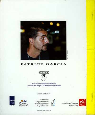 Verso de l'album Voyage fantastique avec... Patrice Garcia