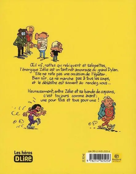 Verso de l'album Zélie et compagnie Tome 2 Tous pour une !
