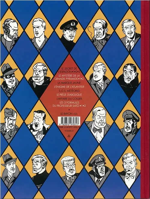 Verso de l'album Blake et Mortimer Tome 3 Le Secret de l'Espadon