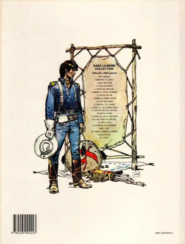 Verso de l'album Blueberry Tome 7 Le cheval de fer