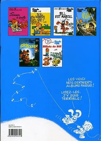 Verso de l'album Boule & Bill Tome 3 60 gags de Boule et Bill