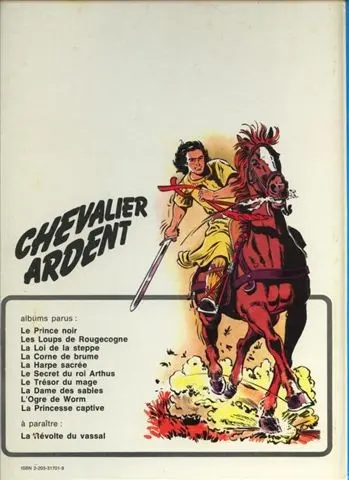 Verso de l'album Chevalier Ardent Tome 2 Les loups de Rougecogne