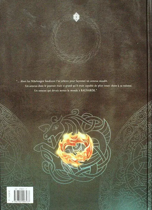 Verso de l'album Le Crépuscule des dieux Tome 0 La malédiction de l'anneau
