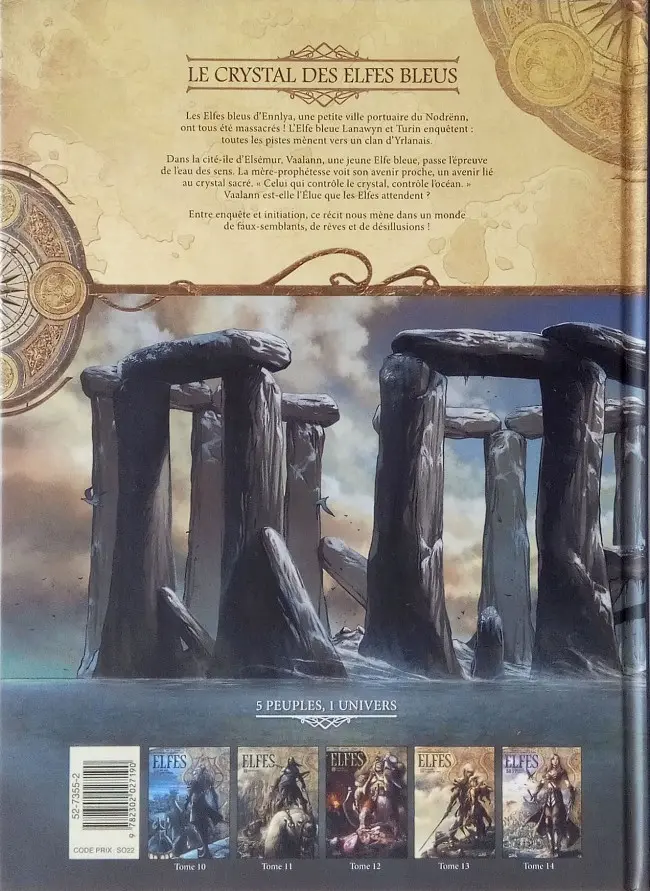 Verso de l'album Elfes Tome 1 Le Crystal des Elfes Bleus