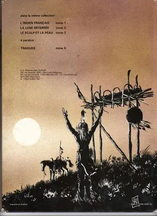 Verso de l'album L'Indien Français Tome 3 Le scalp et la peau