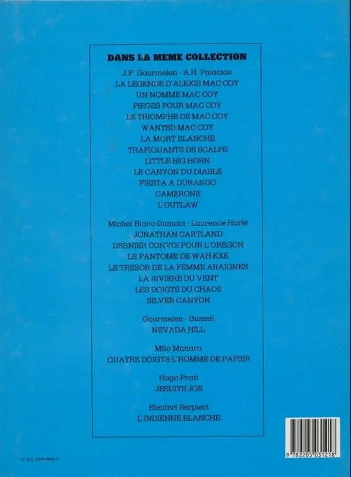 Verso de l'album Mac Coy Tome 4 Le triomphe de Mac Coy