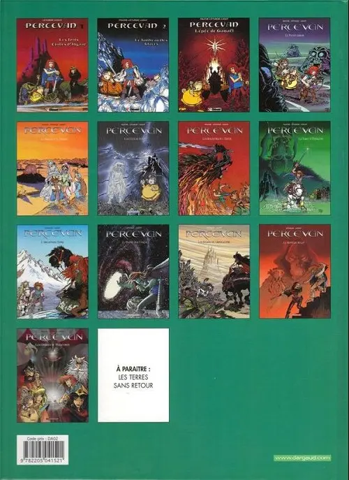 Verso de l'album Percevan Tome 8 La table d'Emeraude