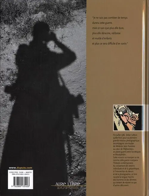 Verso de l'album Le Photographe Tome 2