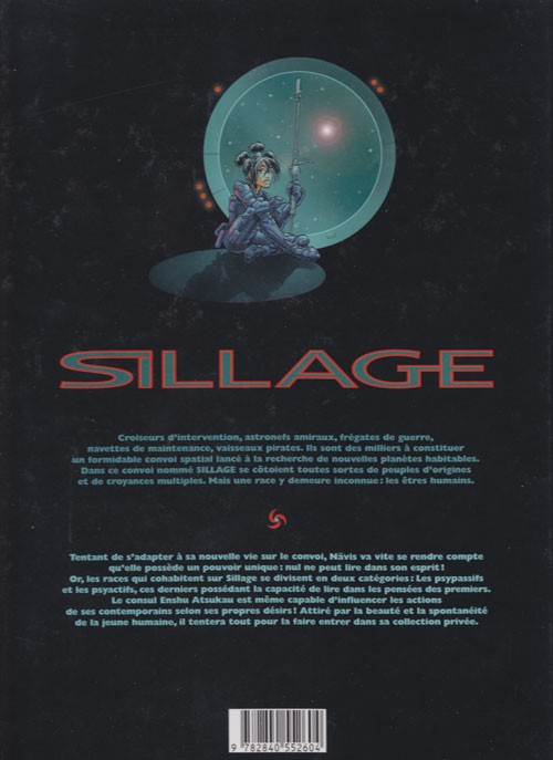 Verso de l'album Sillage Tome 2 Collection privée