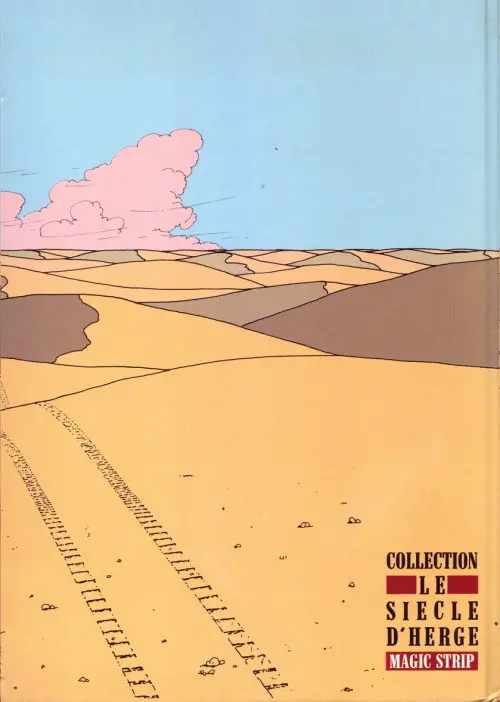 Verso de l'album Les héritiers d'Hergé