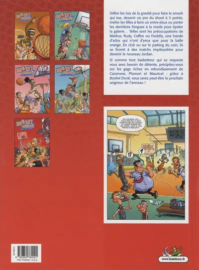 Verso de l'album Basket dunk Tome 5