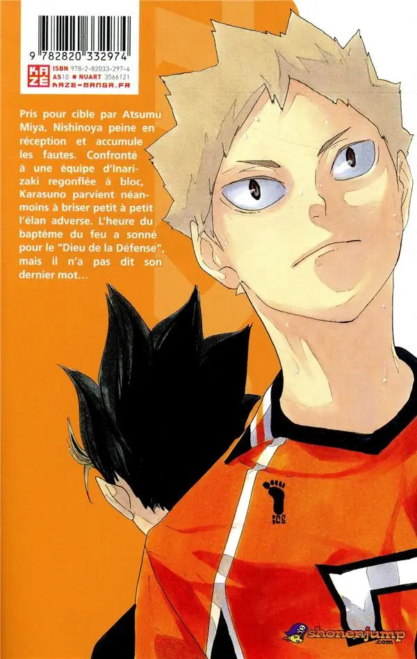 Verso de l'album Haikyu !! Les As du Volley 31