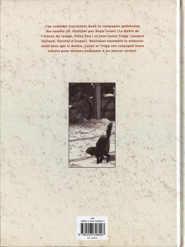 Verso de l'album L'arrière boutique du magasin général II