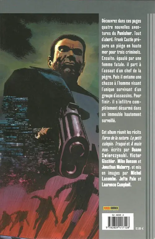 Verso de l'album Punisher Tome 18 À main nue