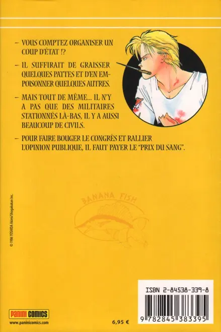 Verso de l'album Banana fish 13