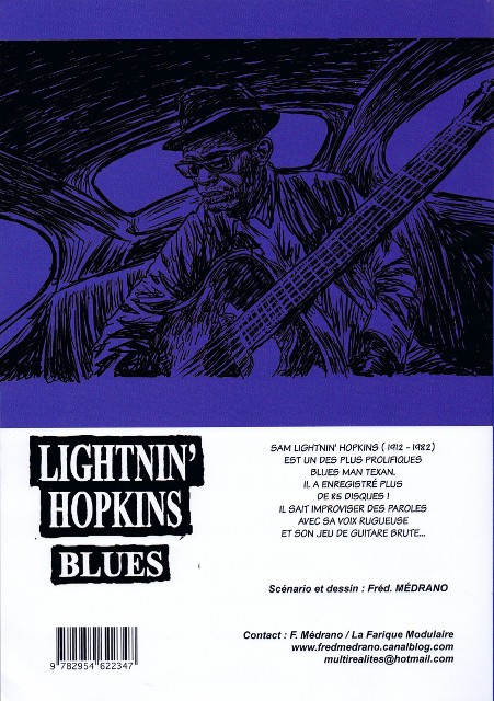 Verso de l'album Lightnin' hopkins
