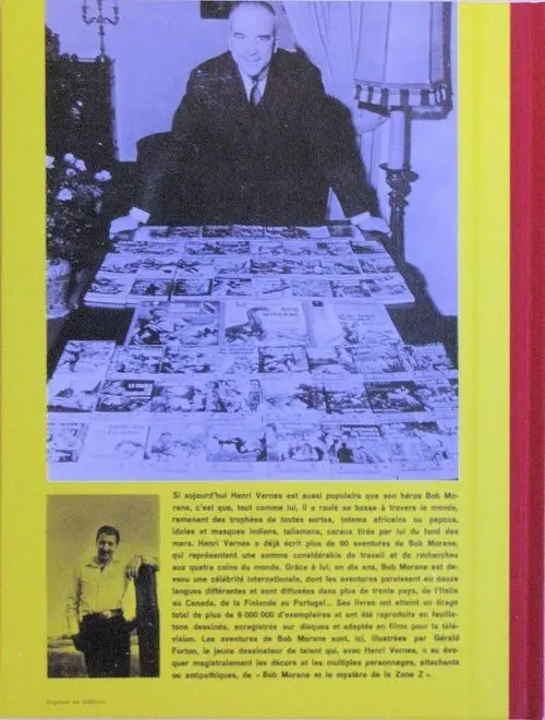 Verso de l'album Bob Morane Tome 6 Le mystère de la zone Z