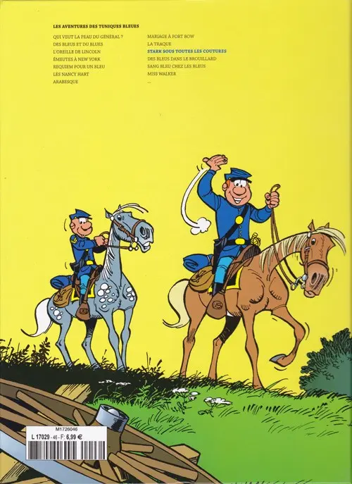 Verso de l'album Les Tuniques Bleues La Collection (Dupuis) Tome 51 Stark sous toutes les coutures