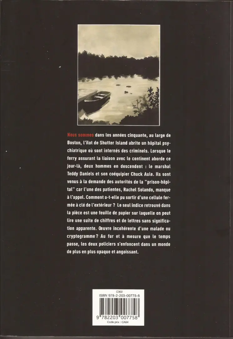 Verso de l'album Shutter Island
