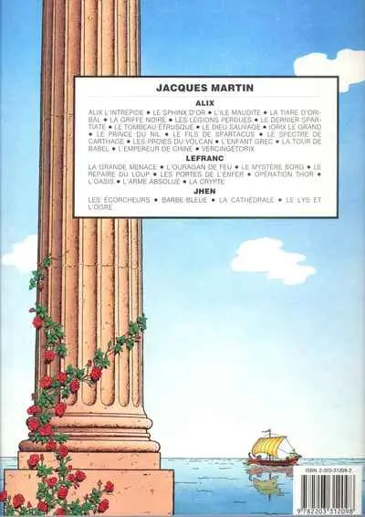 Verso de l'album Alix Tome 13 Le spectre de Carthage
