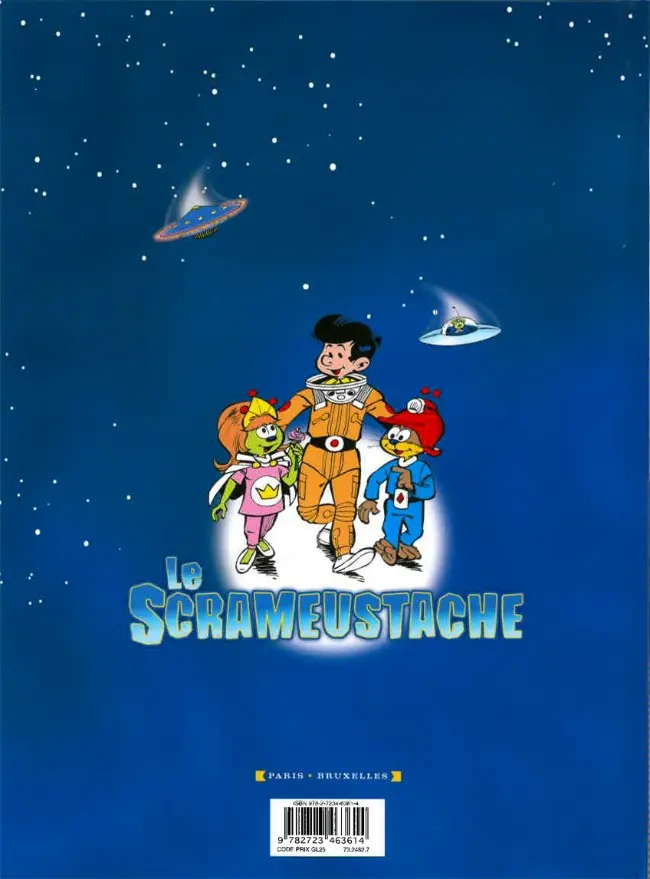 Verso de l'album Le Scrameustache Tome 24 Le cristal des Atlantes