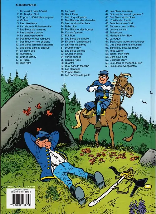 Verso de l'album Les Tuniques Bleues Tome 15 Rumberley