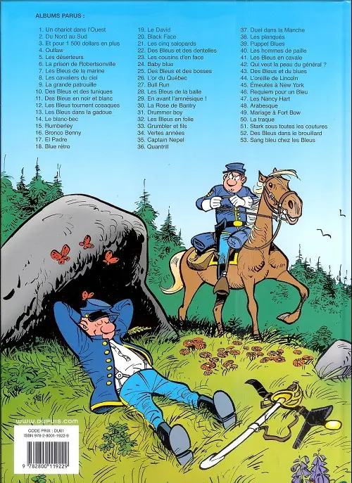 Verso de l'album Les Tuniques Bleues Tome 33 Grumbler et fils