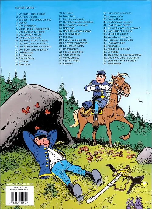Verso de l'album Les Tuniques Bleues Tome 41 Les bleus en cavale