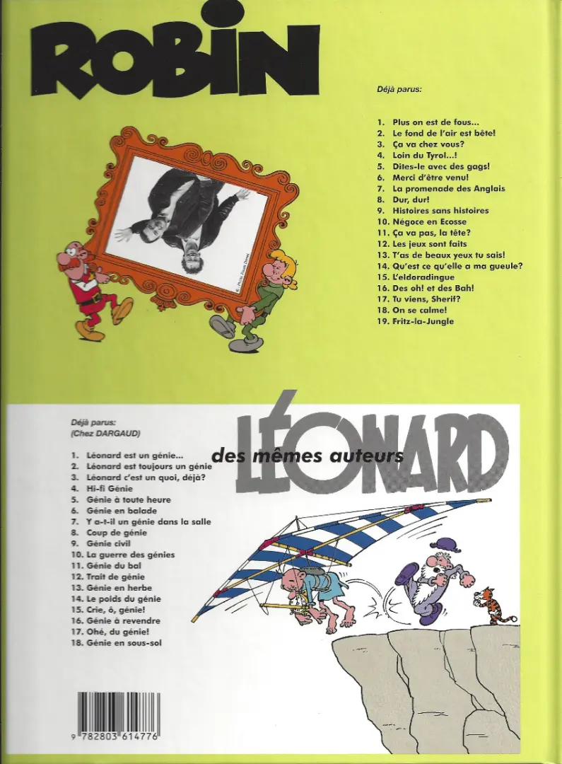 Verso de l'album Robin Dubois Tome 5 Dites-le avec des gags !