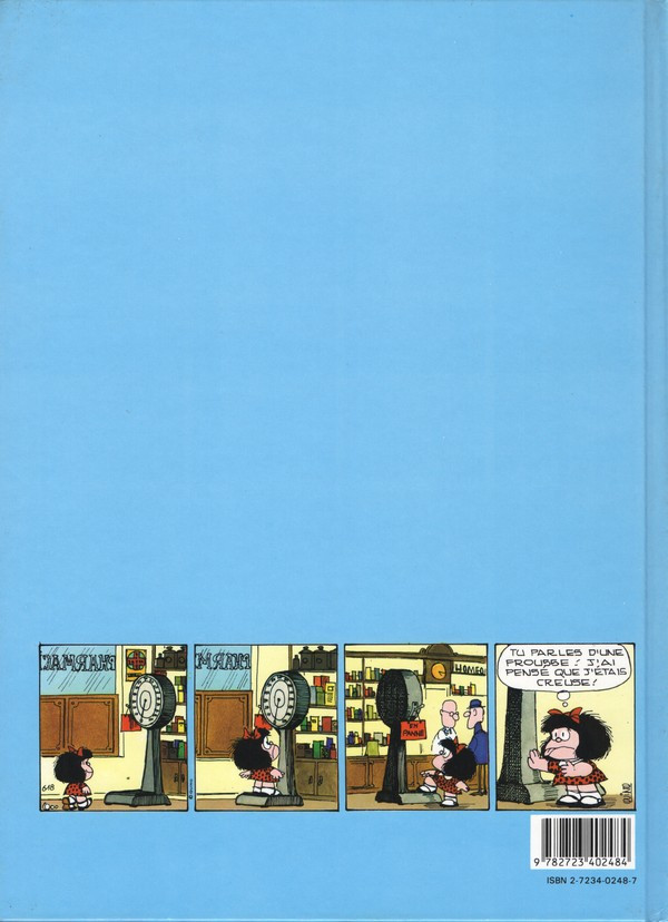 Verso de l'album Mafalda Tome 4 La bande à Mafalda