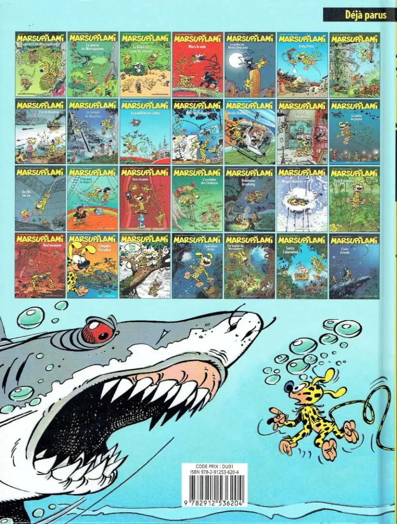 Verso de l'album Marsupilami Tome 12 Trafic à Jollywood