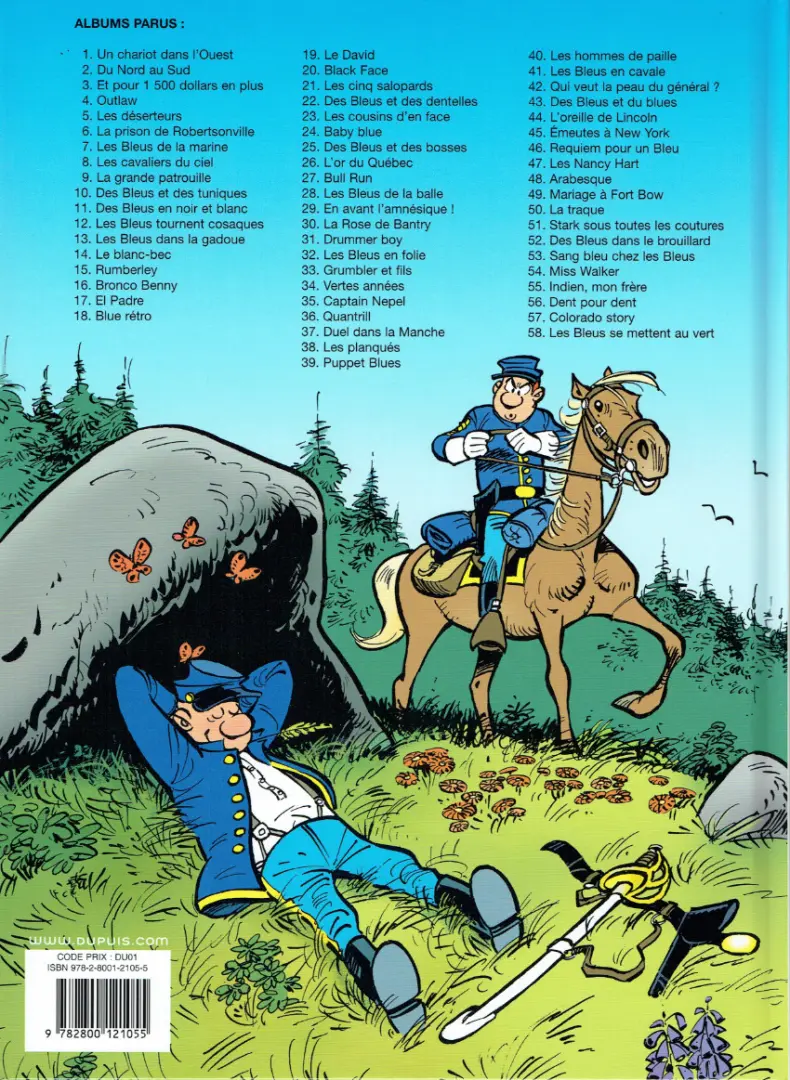 Verso de l'album Les Tuniques Bleues Tome 36 Quantrill