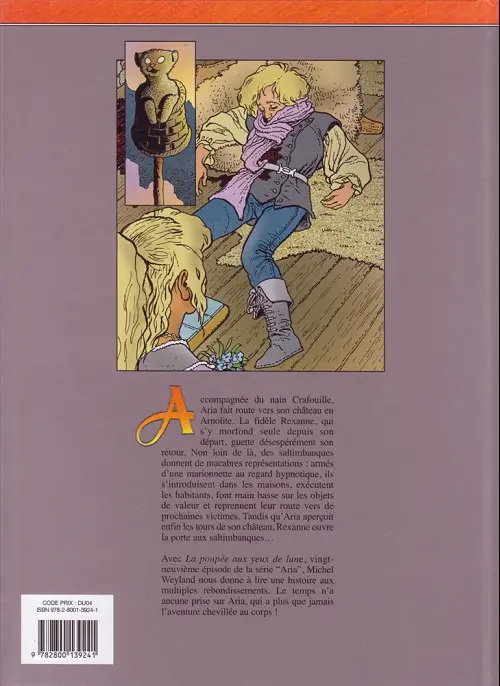 Verso de l'album Aria Tome 29 La poupée aux yeux de lune