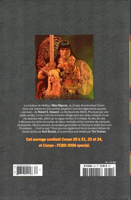 Verso de l'album The Savage Sword of Conan - La Collection Tome 82 La demeure des morts