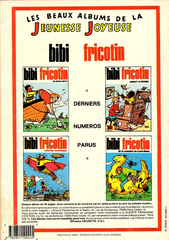 Verso de l'album Les Pieds Nickelés Tome 99 Les pn profitent des vacances