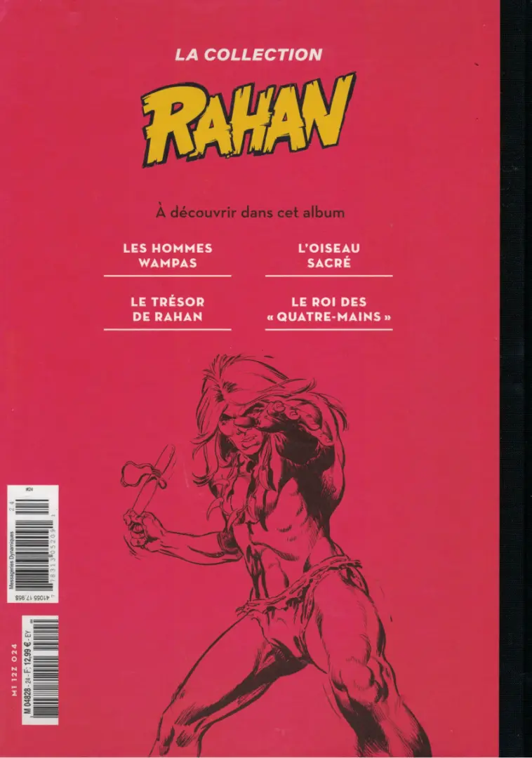Verso de l'album Rahan La Collection (Hachette) Tome 24