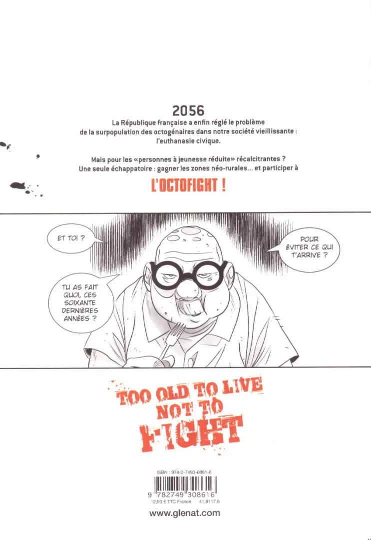 Verso de l'album Octofight 2/3 De rides et de fureur