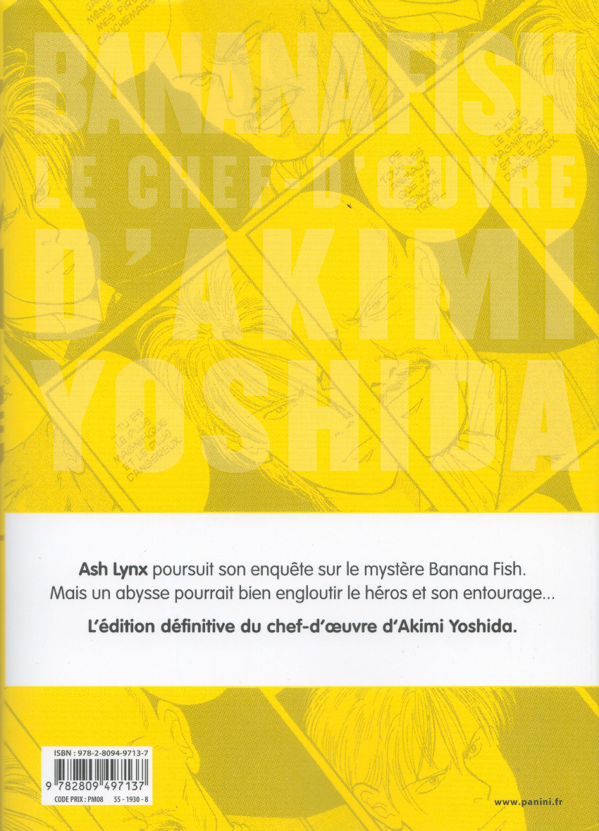 Verso de l'album Banana fish Perfect édition 3