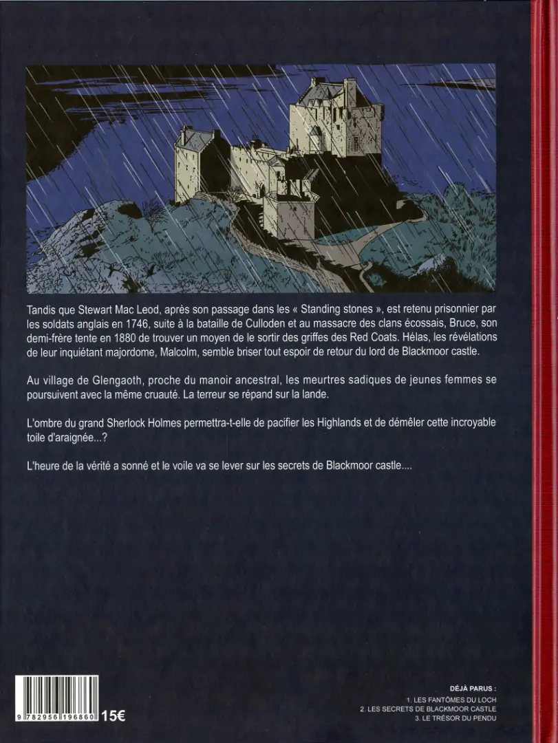 Verso de l'album Spirits of Scotland 3 Le trésor du pendu