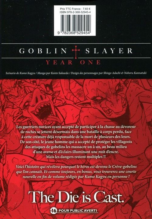 Verso de l'album Goblin Slayer : Year One 3