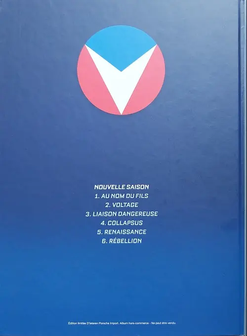 Verso de l'album Michel Vaillant Tome 6 Rébellion