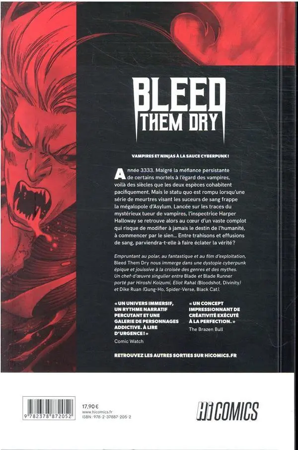 Verso de l'album Bleed them dry