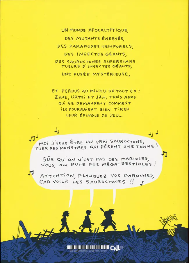 Verso de l'album Les sauroctones 1