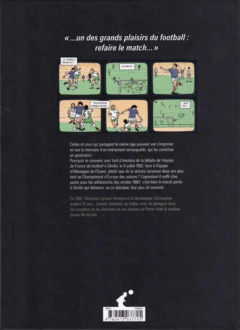 Verso de l'album Mon album Platini Génération Séville 1982