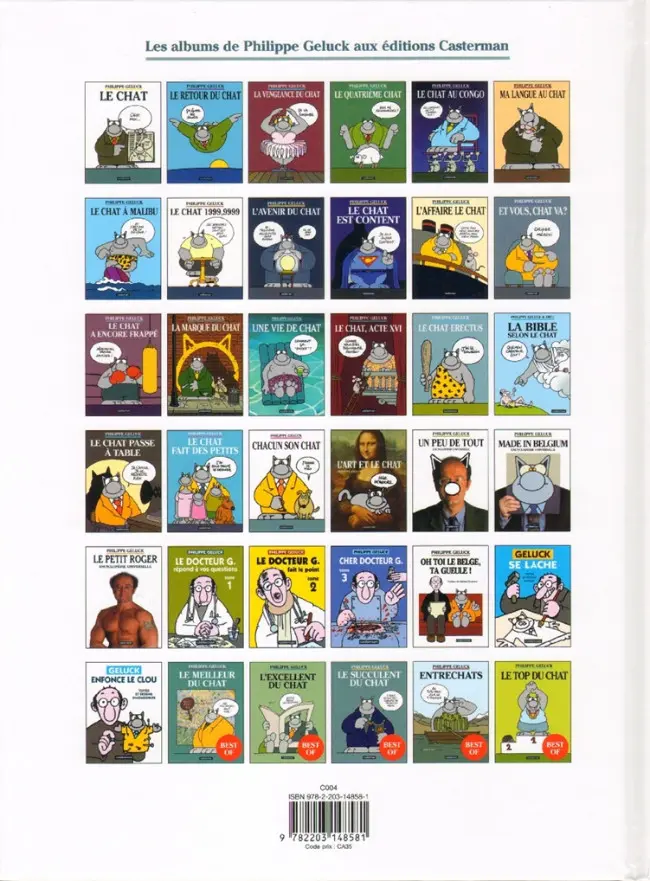 Verso de l'album Le Chat Tome 21 Chacun son Chat