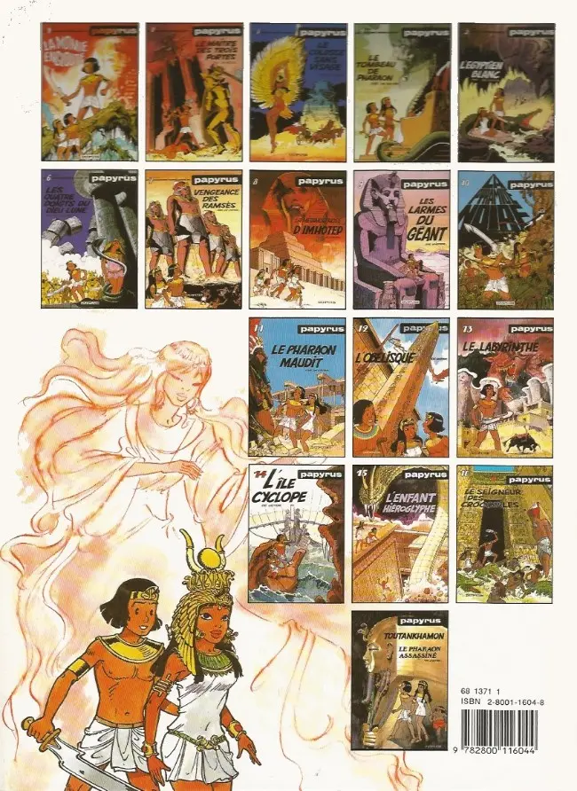Verso de l'album Papyrus Tome 11 Le pharaon maudit