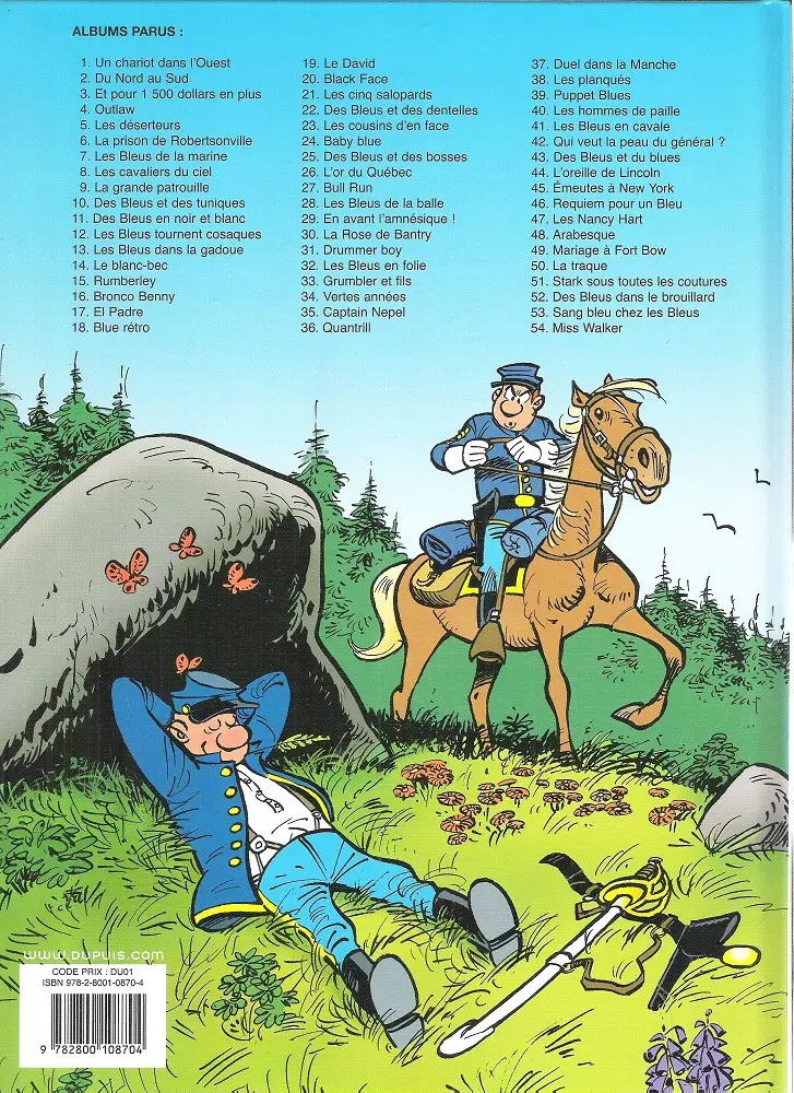 Verso de l'album Les Tuniques Bleues Tome 13 Les bleus dans la gadoue