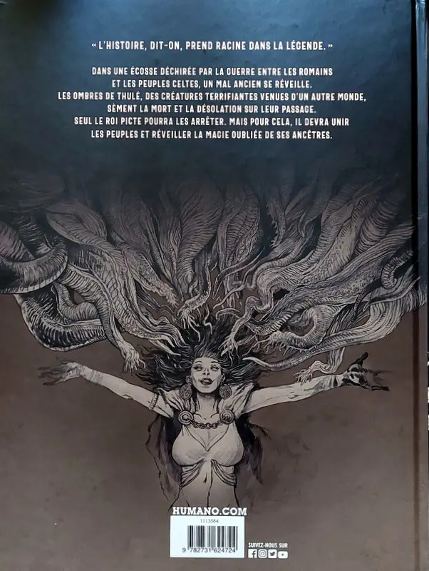 Verso de l'album Les Ombres de Thulé